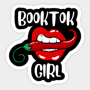 Funny Booktok Girl Spicy Reader Book Lover Bookworm Women Sticker